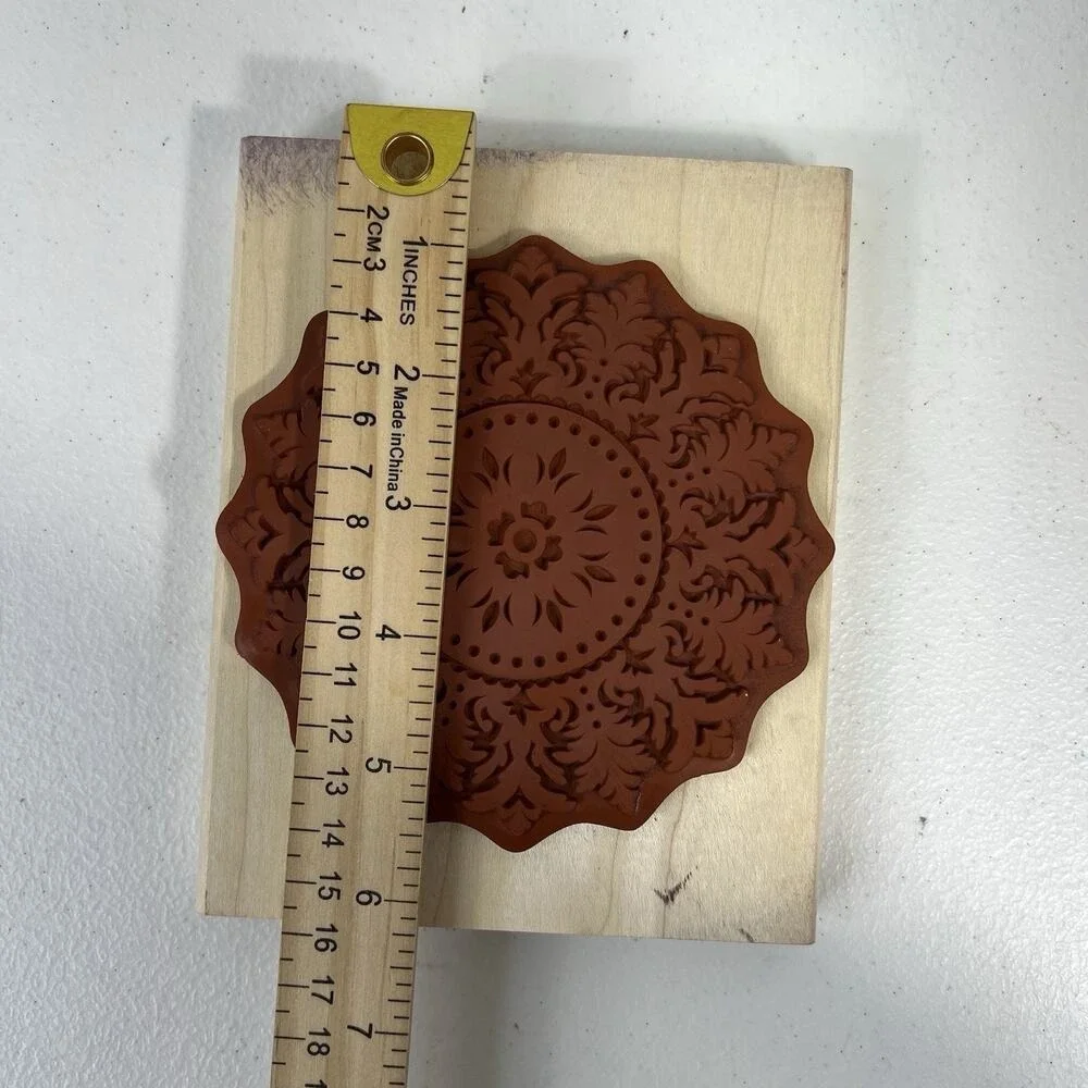 Stampin' Up! Medallion Background Wood Mounted Rubber Stamp Signature Collection